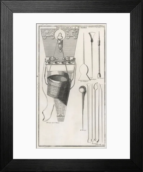 Framed Print : Roman Writing Tools Framed Print : Roman Writing Tools