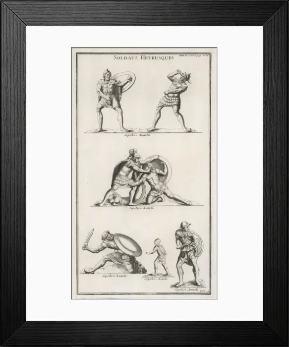 Framed Print : Etruscan Soldiers Framed Print : Etruscan Soldiers