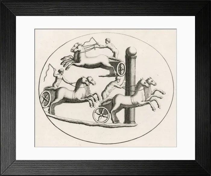 Framed Print : Roman Chariot Race - 1 Framed Print : Roman Chariot Race - 1