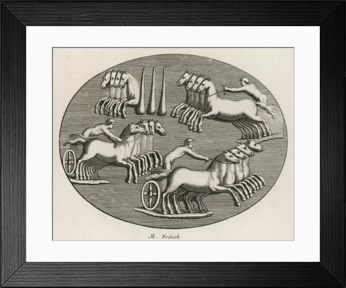 Framed Print : Roman Chariot Race - 2 Framed Print : Roman Chariot Race - 2