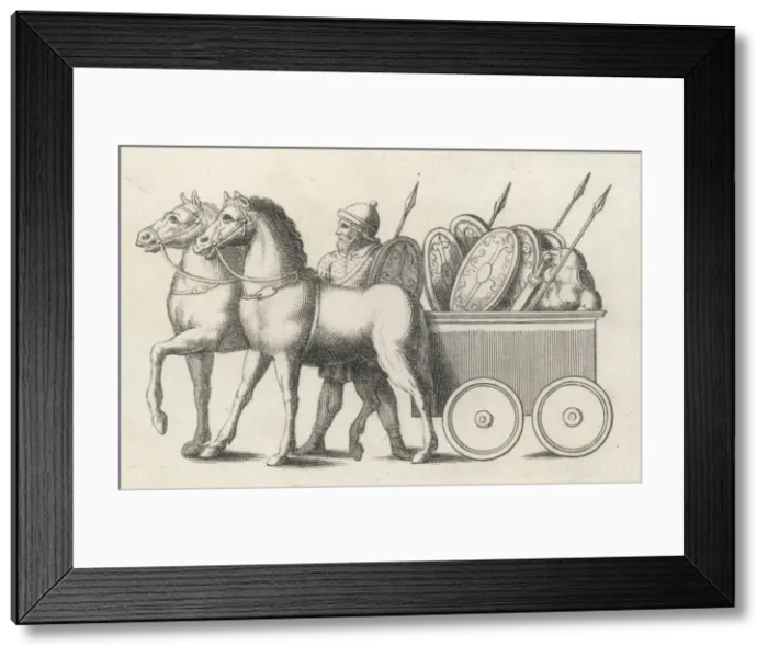 Framed Print : Roman Horse Wagon Framed Print : Roman Horse Wagon