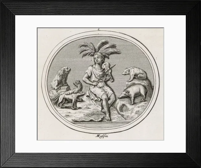 Framed Print : Orpheus and Animals Framed Print : Orpheus and Animals