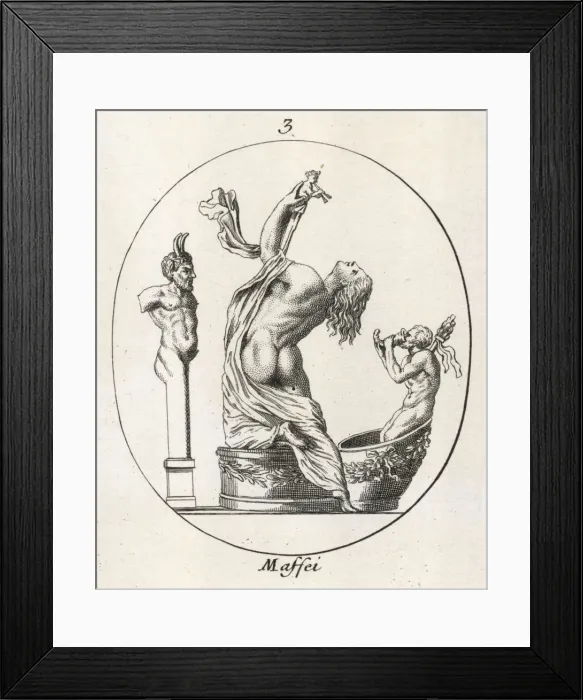 Framed Print : Bacchante in Ecstasy - 2 Framed Print : Bacchante in Ecstasy - 2