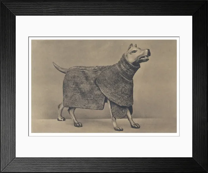 Framed Print : Armoured Dog Statue Framed Print : Armoured Dog Statue