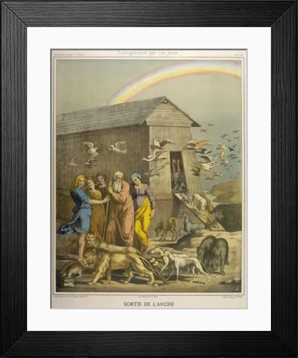 Framed Print : Noah Leaves the Ark Framed Print : Noah Leaves the Ark