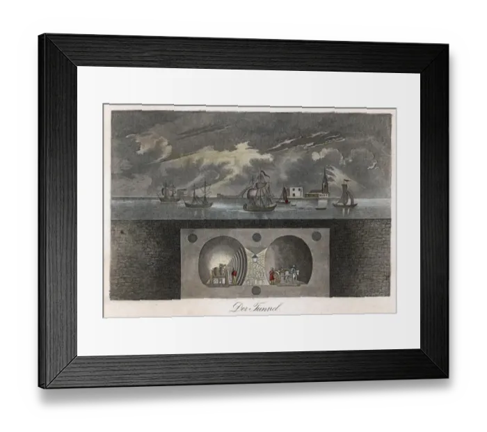 Framed Print : Thames Tunnel / Anon Col Framed Print : Thames Tunnel / Anon Col