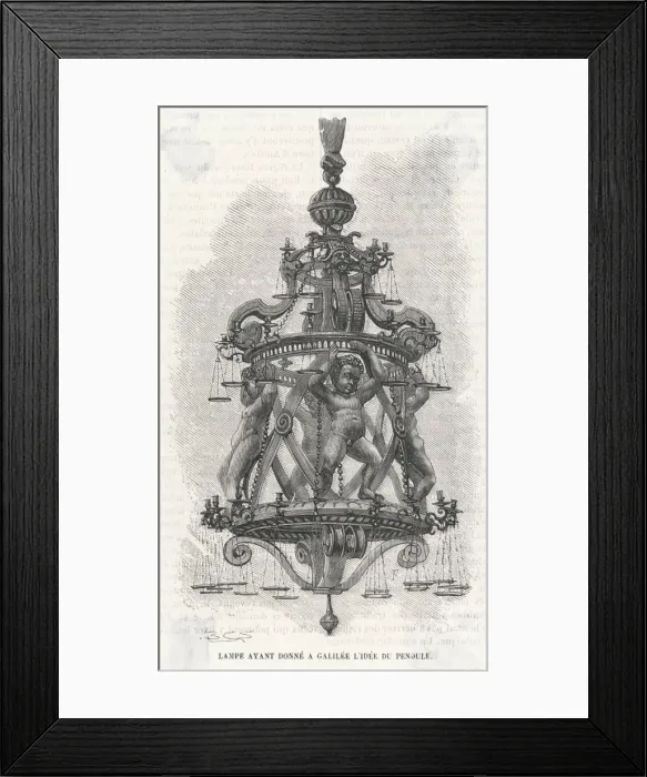 Framed Print : Science / Galileo / Lamp Framed Print : Science / Galileo / Lamp
