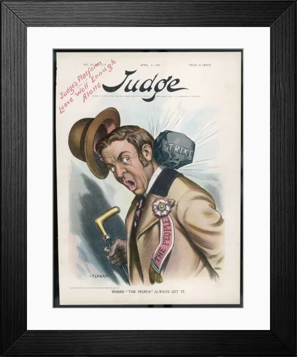 Framed Print : STRIKE / JUDGE (1906) Framed Print : STRIKE / JUDGE (1906)