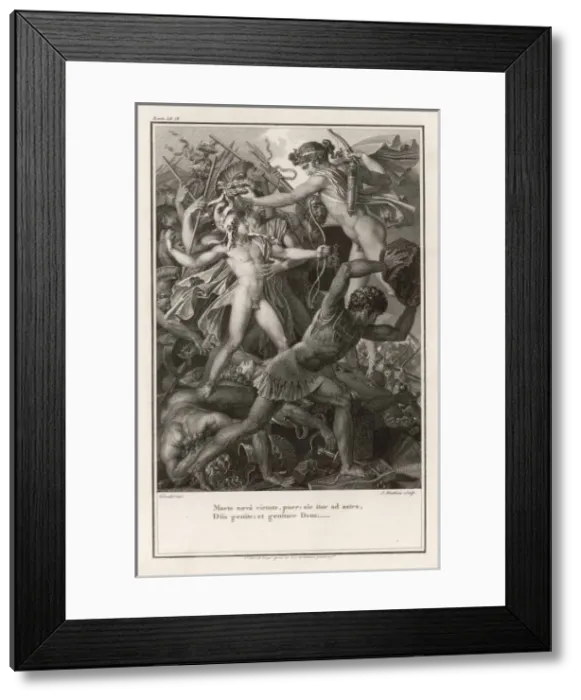 Framed Print : Aeneas in Battle Framed Print : Aeneas in Battle