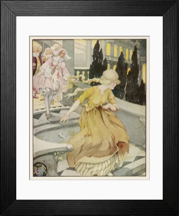 Framed Print : Cinderella Flees Framed Print : Cinderella Flees