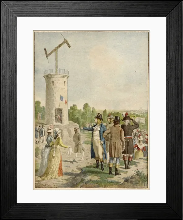 Framed Print : Chappe Optical Telegraph Framed Print : Chappe Optical Telegraph
