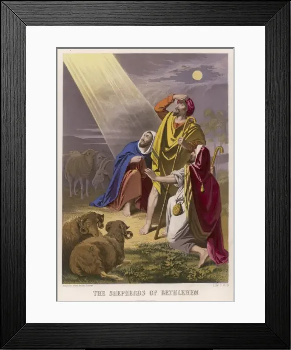 Framed Print : Shepherds Informed Framed Print : Shepherds Informed