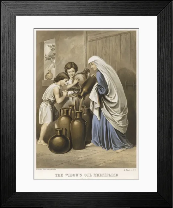 Framed Print : Elisha and the Oil Framed Print : Elisha and the Oil