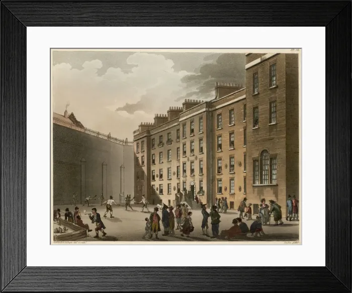 Framed Print : Fleet Prison Courtyard Framed Print : Fleet Prison Courtyard