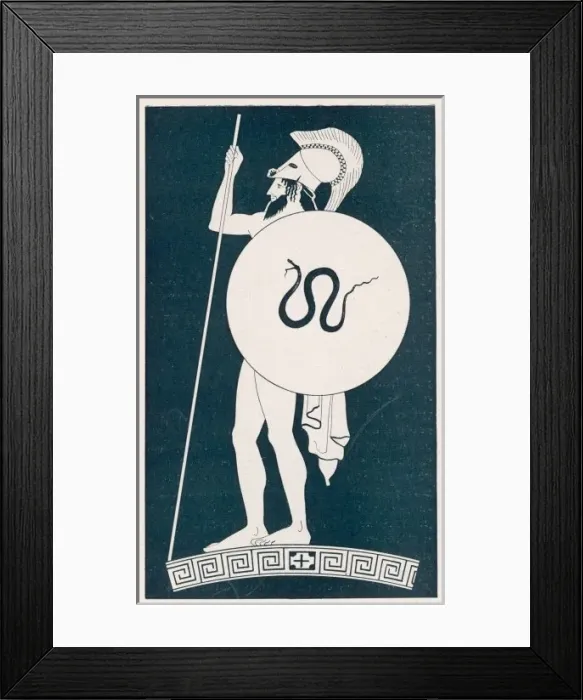 Framed Print : JASON. Depicted armed for the fray Framed Print : JASON. Depicted armed for the fray