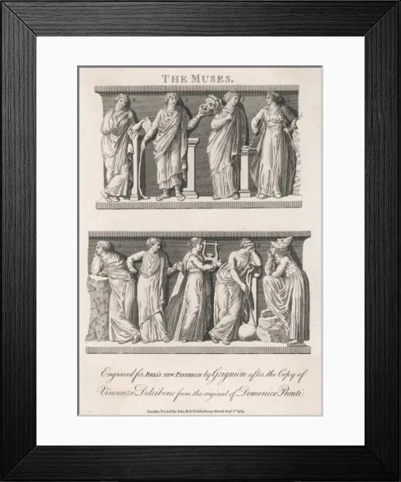 Framed Print : The Muses (Bell) Framed Print : The Muses (Bell)
