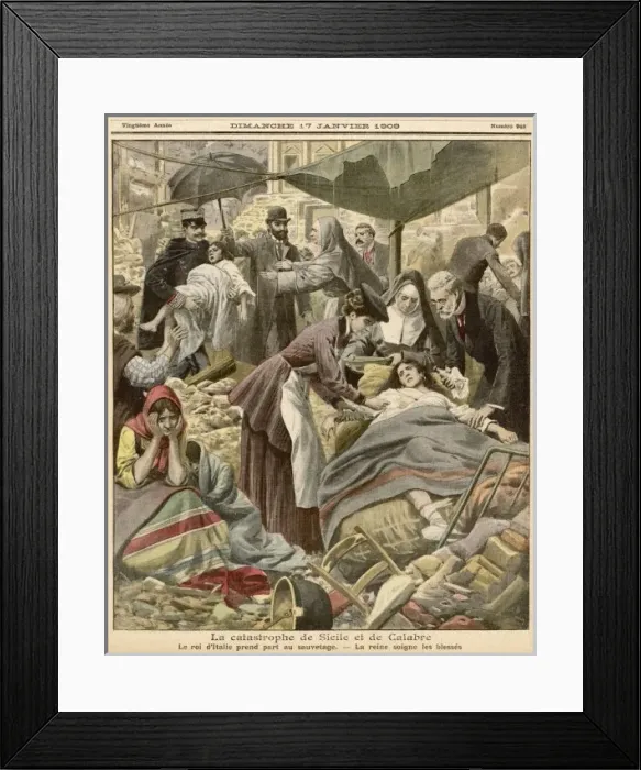 Framed Print : Messina Earthquake - 1 Framed Print : Messina Earthquake - 1
