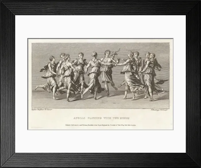 Framed Print : Muses and Apollo Framed Print : Muses and Apollo