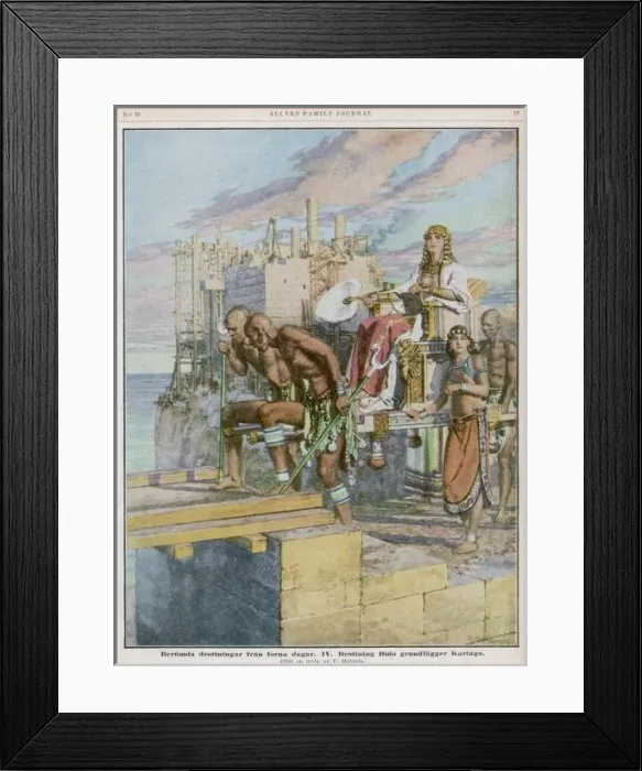 Framed Print : Dido Inspecting Framed Print : Dido Inspecting