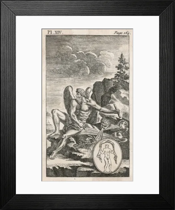 Framed Print : AEOLUS. Zeus appointed him ruler of the winds, which he controlled Framed Print : AEOLUS. Zeus appointed him ruler of the winds, which he controlled