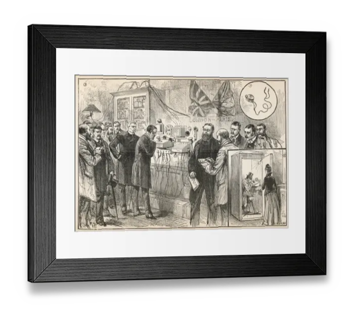 Framed Print : Paris-London Telephone Framed Print : Paris-London Telephone