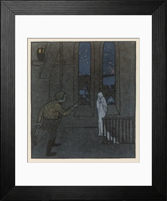 Framed Print : Youth Learns Fear / Grimm Framed Print : Youth Learns Fear / Grimm