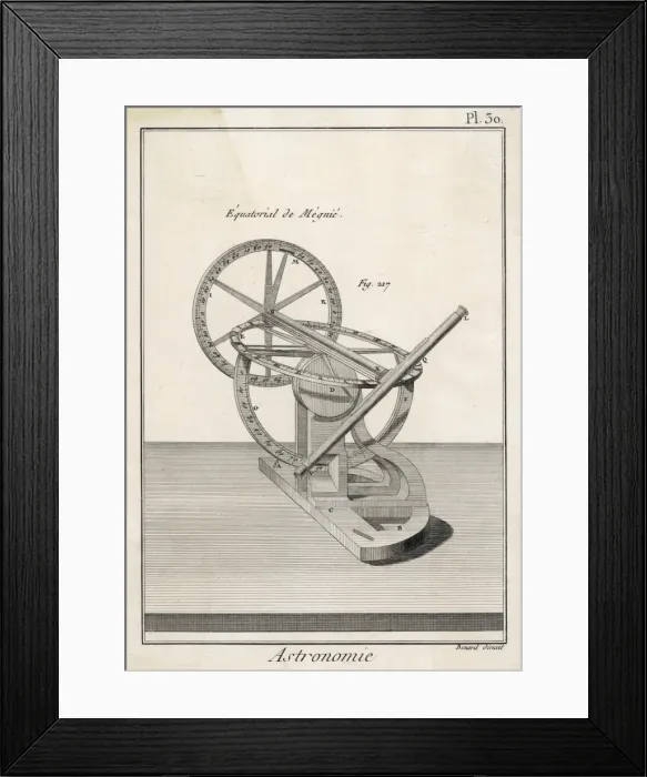 Framed Print : Megnie / Telescope / Diderot Framed Print : Megnie / Telescope / Diderot