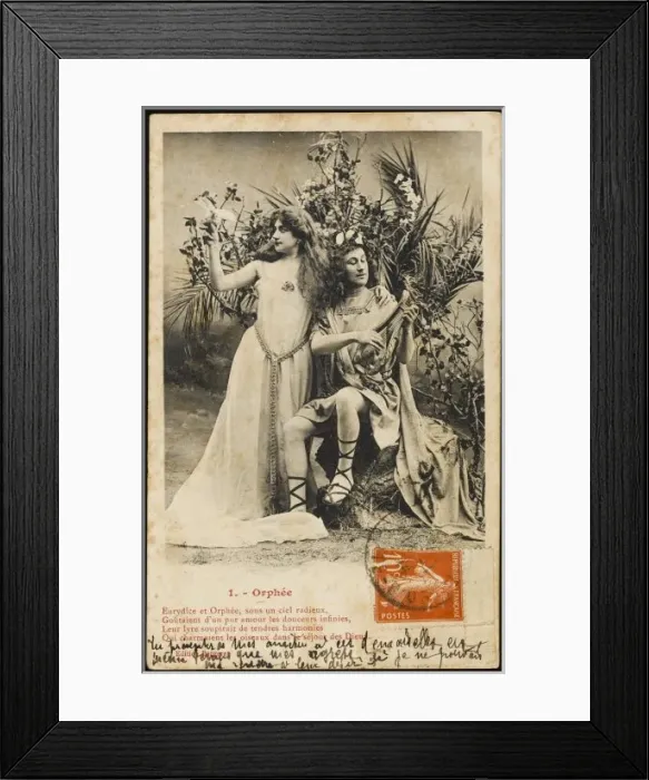 Framed Print : Orpheus Postcard 1 of 5 Framed Print : Orpheus Postcard 1 of 5