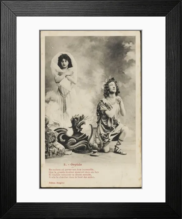 Framed Print : Orpheus Postcard 3 of 5 Framed Print : Orpheus Postcard 3 of 5