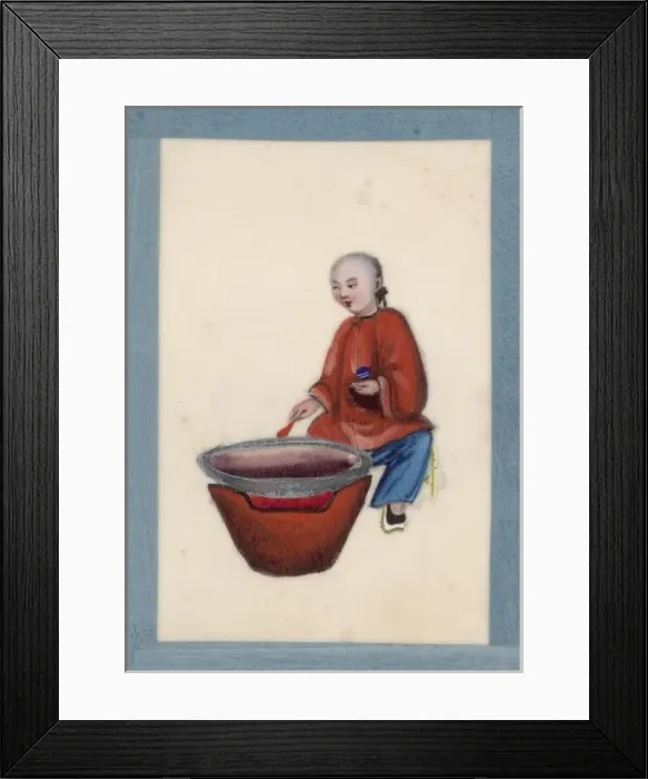 Framed Print : Preparing the Opium Framed Print : Preparing the Opium
