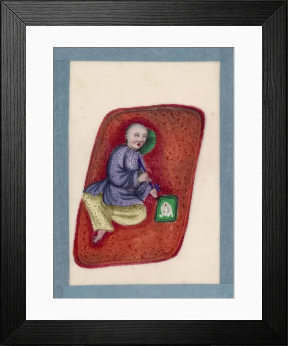 Framed Print : Smoker on Mat Framed Print : Smoker on Mat