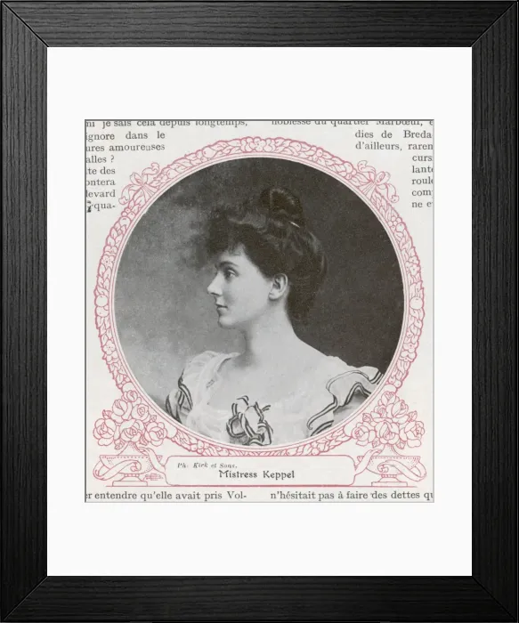 Framed Print : Edward Vii / Mrs Keppel Framed Print : Edward Vii / Mrs Keppel