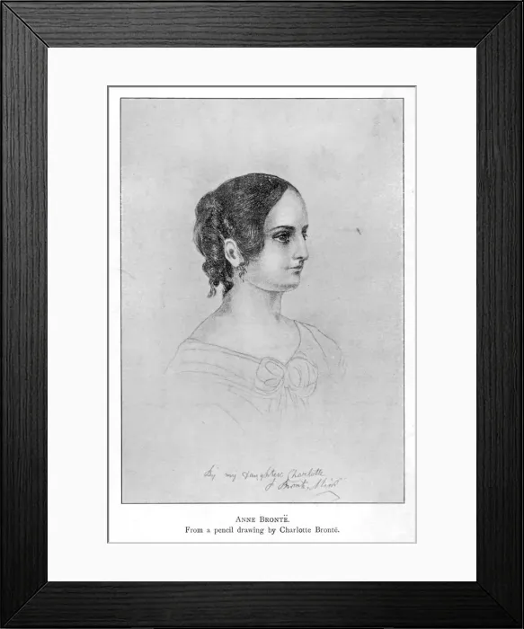 Framed Print : Anne Bronte / Profile Framed Print : Anne Bronte / Profile