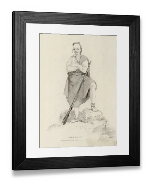 Framed Print : Native American / Metacome Framed Print : Native American / Metacome