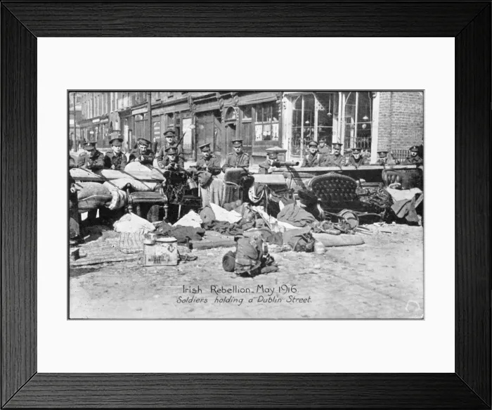 Framed Print : Easter Rising / Barricade Framed Print : Easter Rising / Barricade