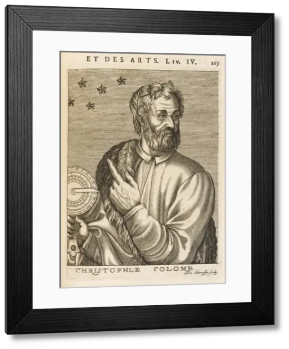 Framed Print : Columbus / Thevet Framed Print : Columbus / Thevet