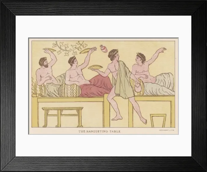 Framed Print : Ancient Greek Banquet Framed Print : Ancient Greek Banquet