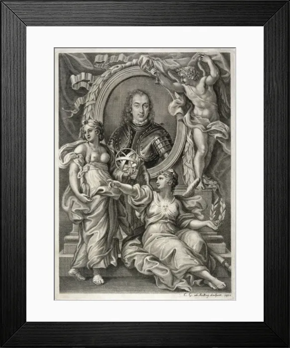Framed Print : Oliver Cromwell / Amling Framed Print : Oliver Cromwell / Amling