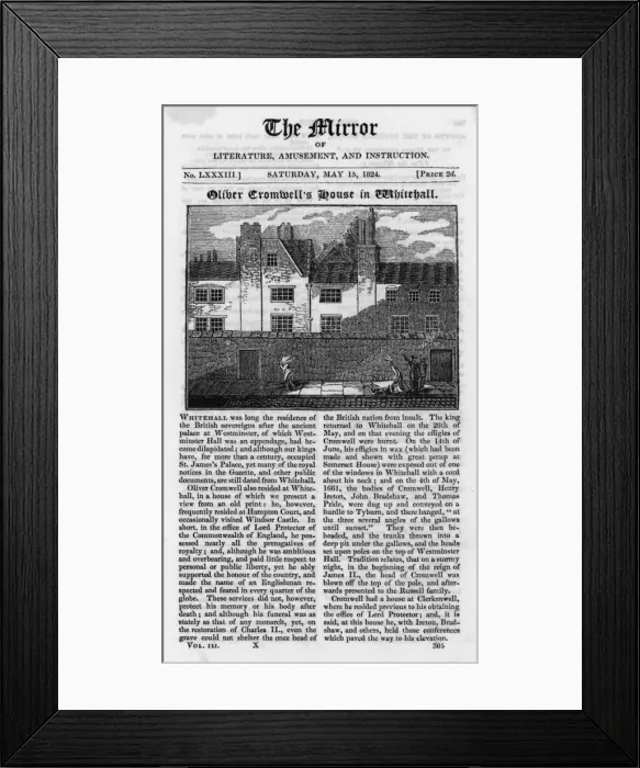 Framed Print : Cromwell / Whitehall Home Framed Print : Cromwell / Whitehall Home