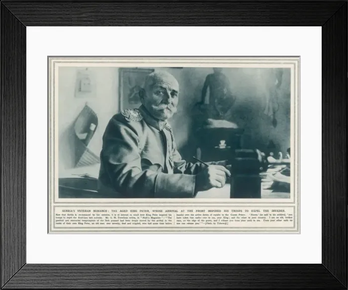 Framed Print : Peter I, King of Serbia Framed Print : Peter I, King of Serbia
