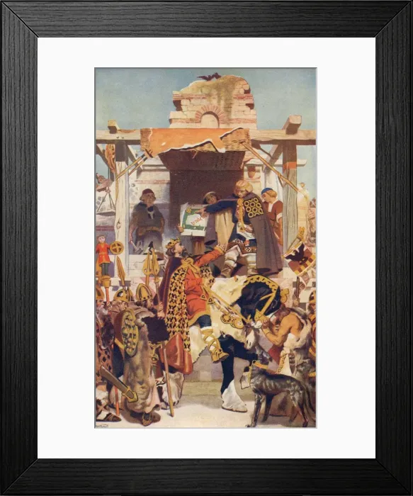 Framed Print : Alfred Rebuilds Walls Framed Print : Alfred Rebuilds Walls