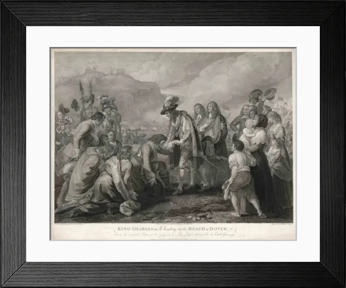 Framed Print : Charles 2 Lands at Dover Framed Print : Charles 2 Lands at Dover