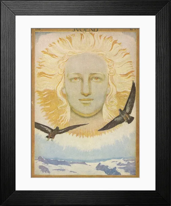 Framed Print : Sun God / Jugend Framed Print : Sun God / Jugend