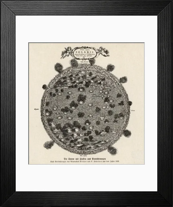 Framed Print : Sun / Carbon Burning / Kirch Framed Print : Sun / Carbon Burning / Kirch
