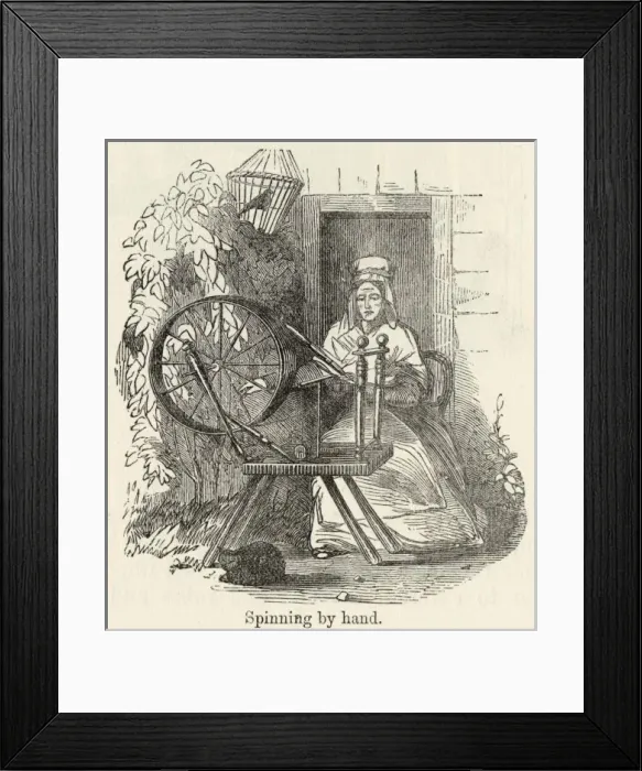 Framed Print : Spinning Cotton Framed Print : Spinning Cotton