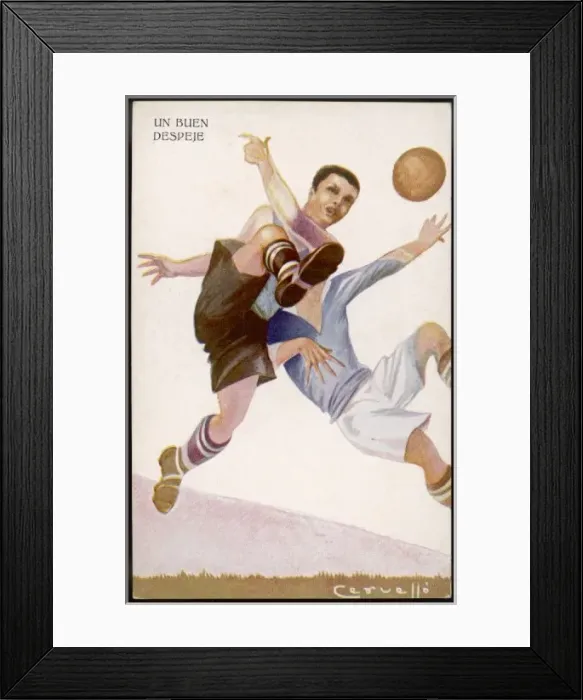 Framed Print : Football / Spanish Card Framed Print : Football / Spanish Card