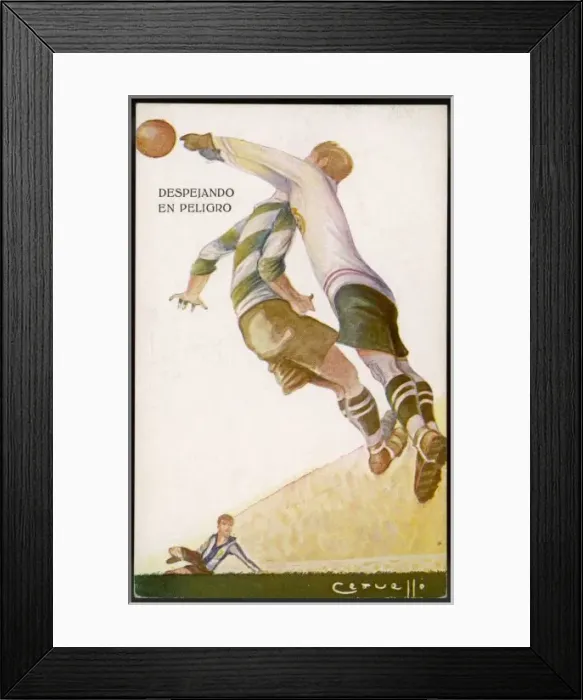 Framed Print : Football / Spanish Card Framed Print : Football / Spanish Card