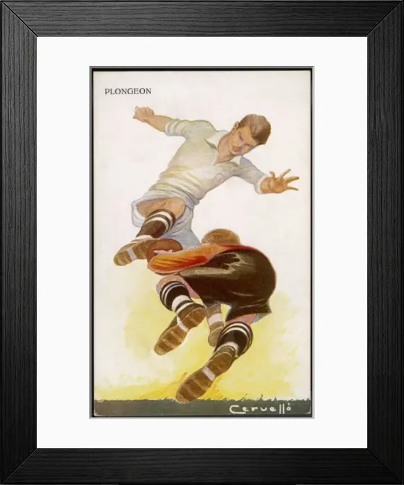 Framed Print : Football / Spanish Card Framed Print : Football / Spanish Card