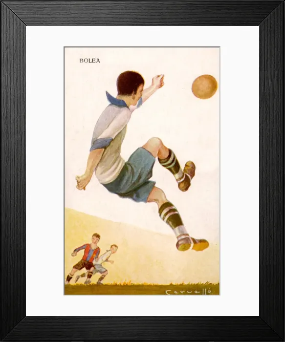Framed Print : Football / Spanish Card Framed Print : Football / Spanish Card