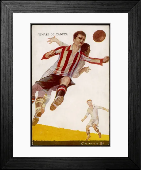 Framed Print : Football / Spanish Card Framed Print : Football / Spanish Card